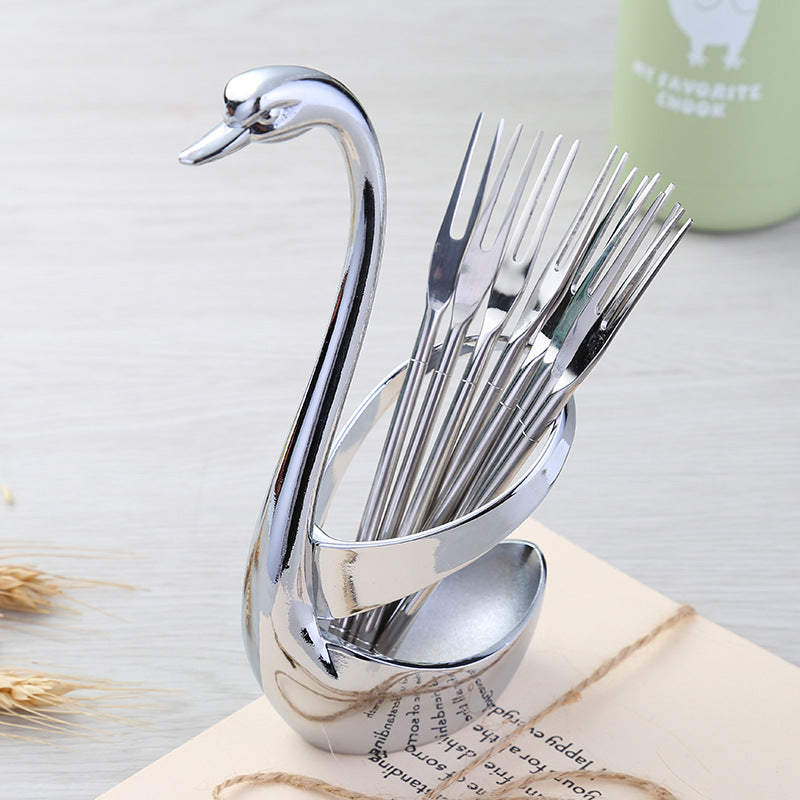 Swan Fork Holder ( With 5 Forks )
