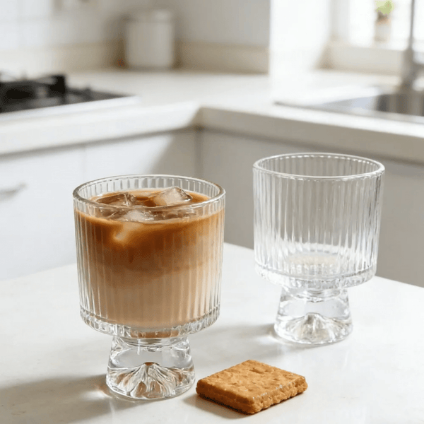 Mountain Base Drinking Glass