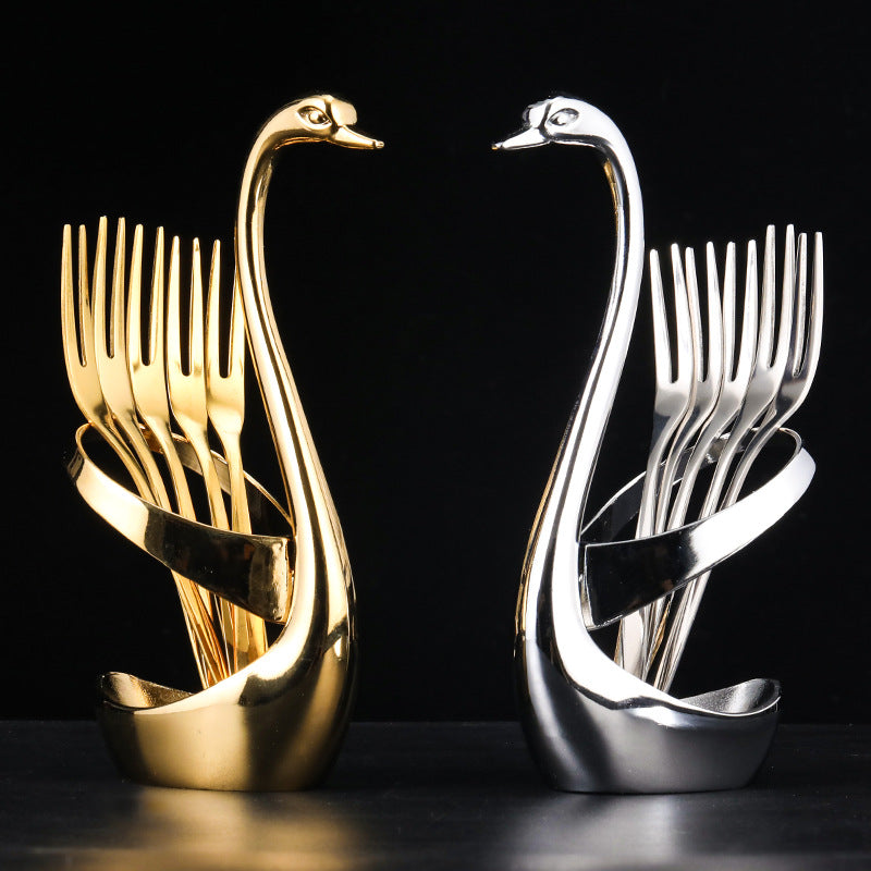 Swan Fork Holder ( With 5 Forks )