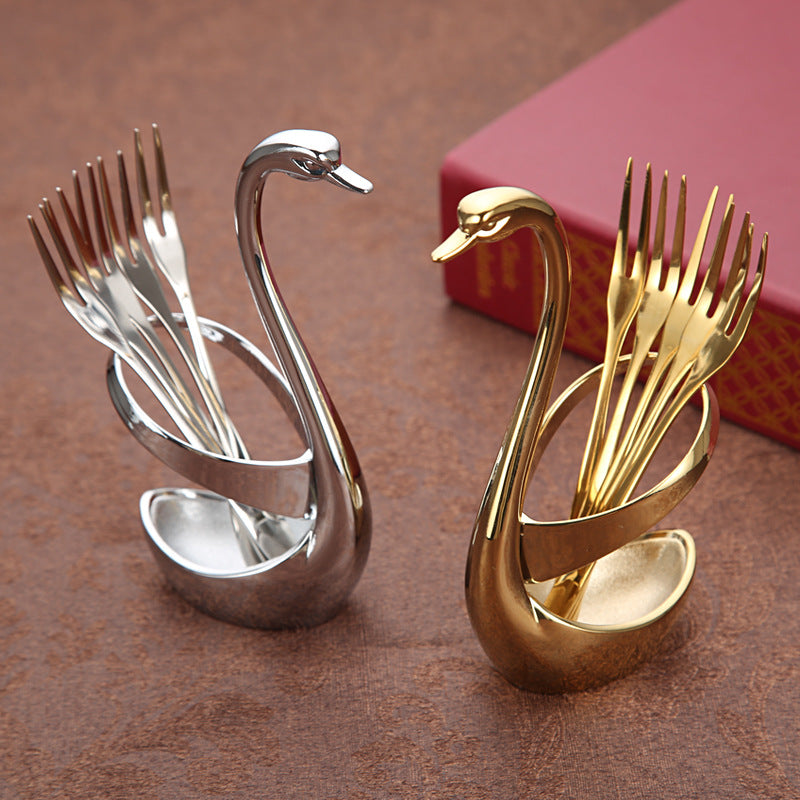 Swan Fork Holder ( With 5 Forks )