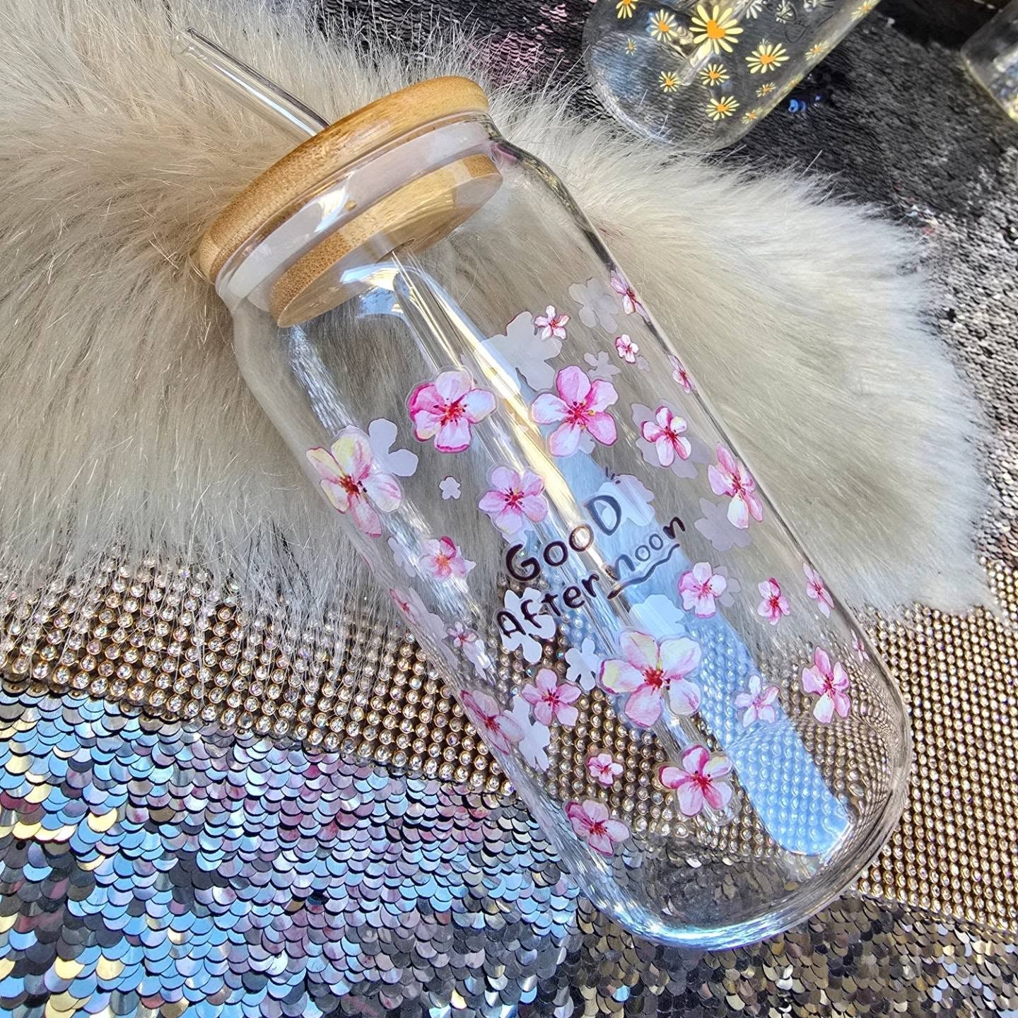 Aesthetic Glass With Straw