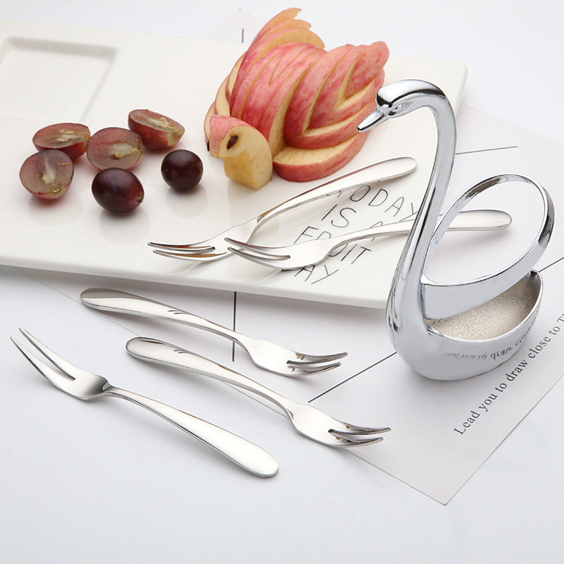 Swan Fork Holder ( With 5 Forks )
