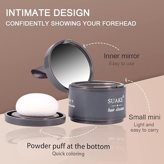 Hair Root Touch Up Powder ( 1 Black +1 Brown )