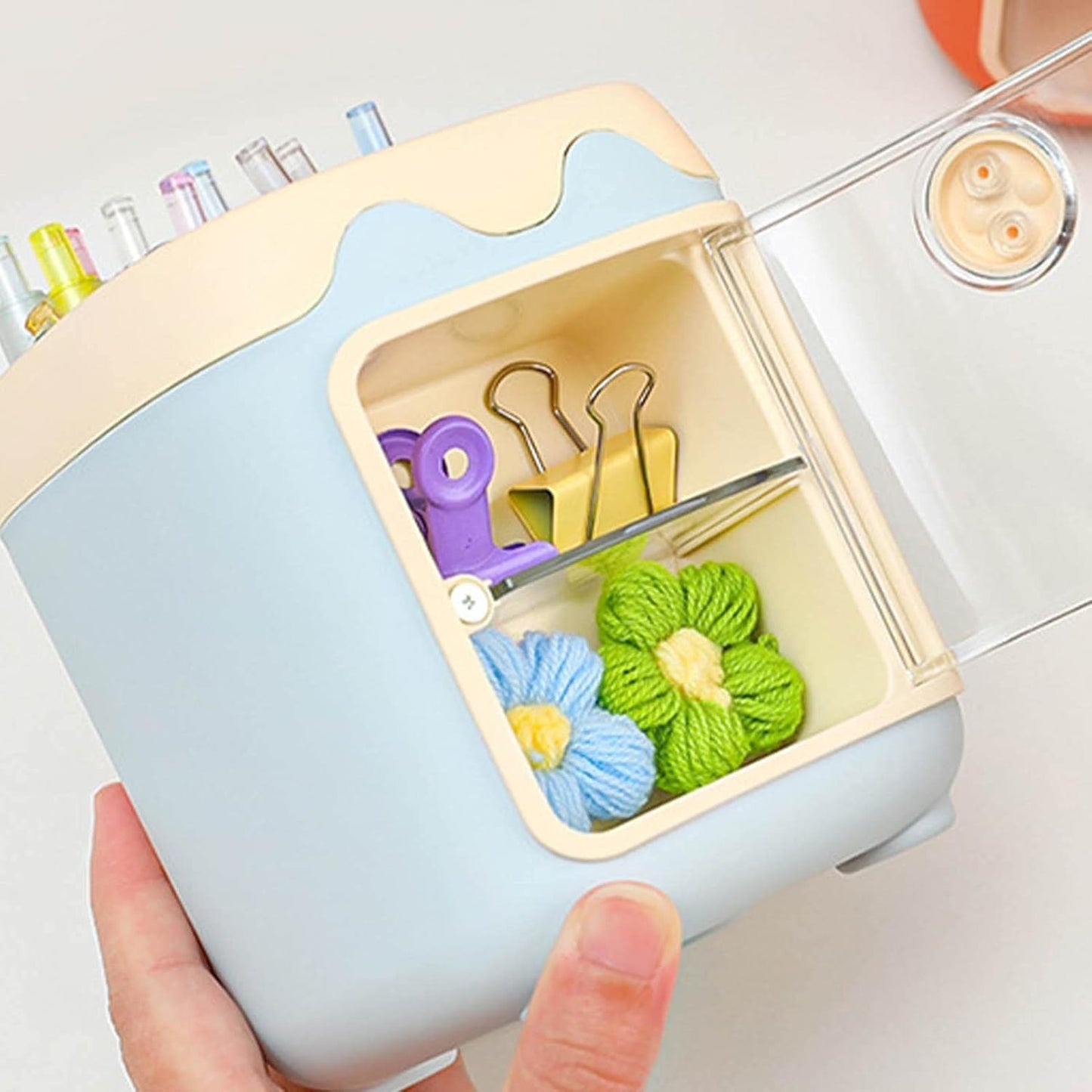 2 Layered Pen Holder (With Stickers)