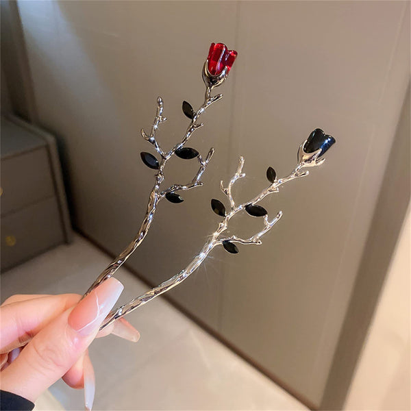 Elegant Rose Hair Stick