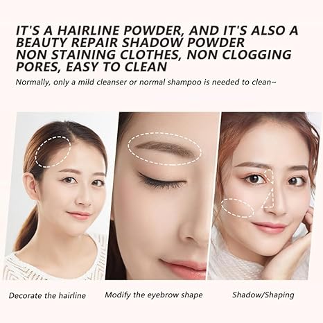 Hair Root Touch Up Powder ( 1 Black +1 Brown )