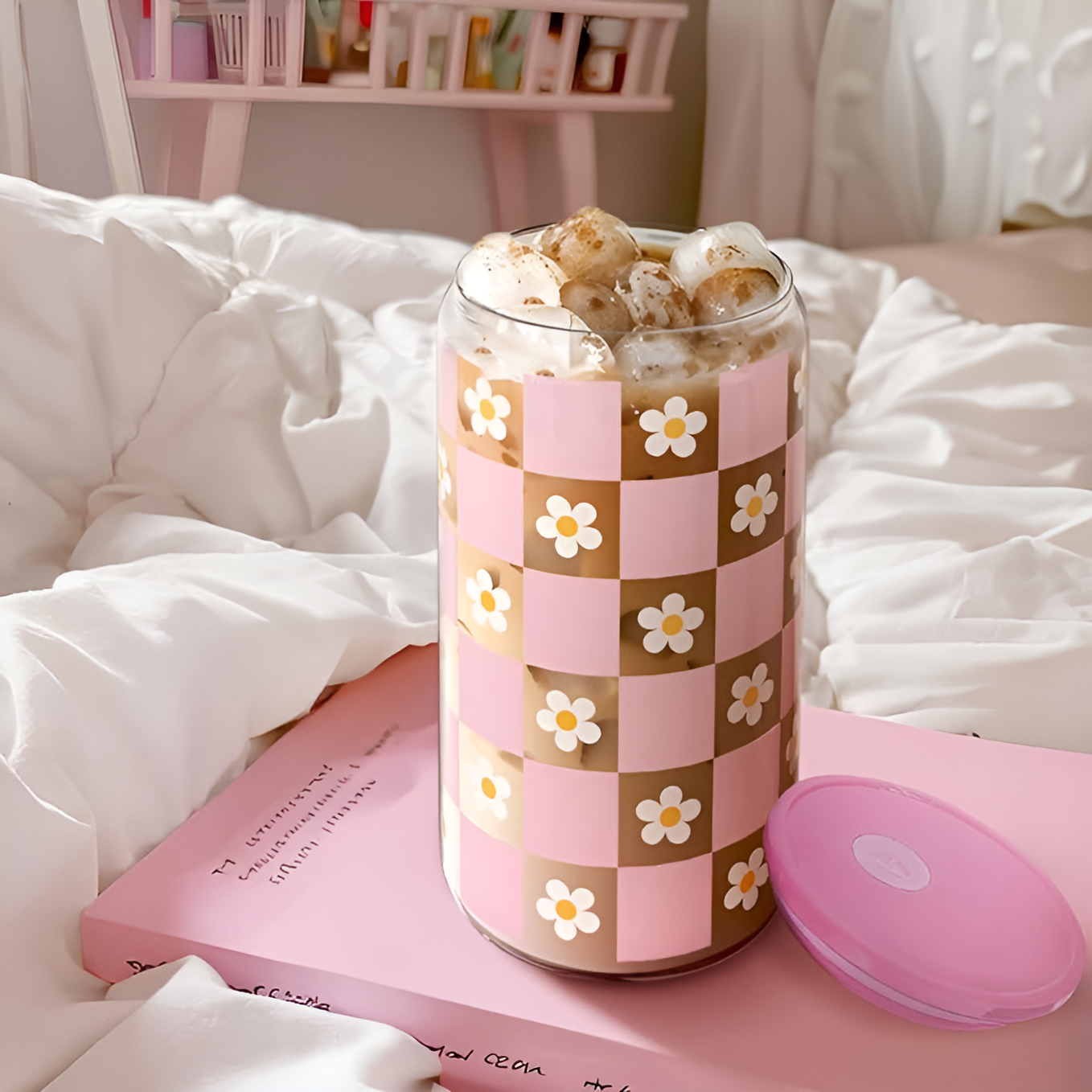 Floral Sipper Glass