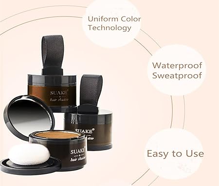 Hair Root Touch Up Powder ( 1 Black +1 Brown )