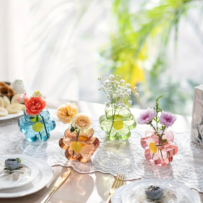 Flower Shape Transparent Vase
