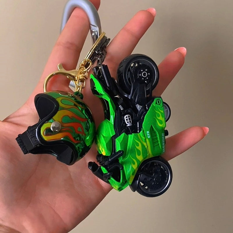 Bike & Helmet Keychain