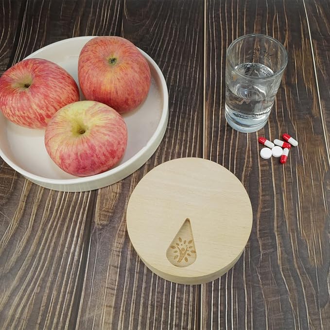 Wood Weekly Pill Organizer