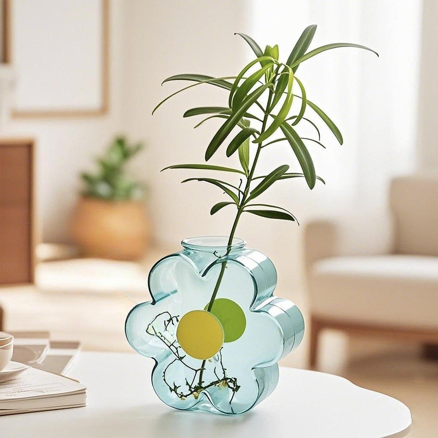Flower Shape Transparent Vase
