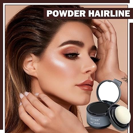 Hair Root Touch Up Powder ( 1 Black +1 Brown )