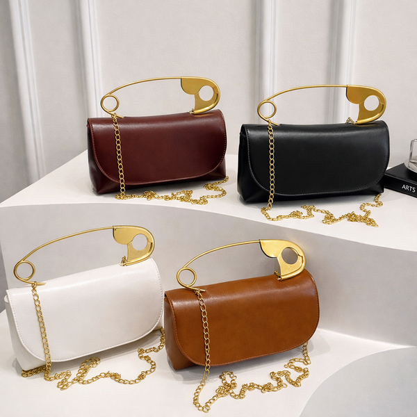 Retro Safety Pin Handbag