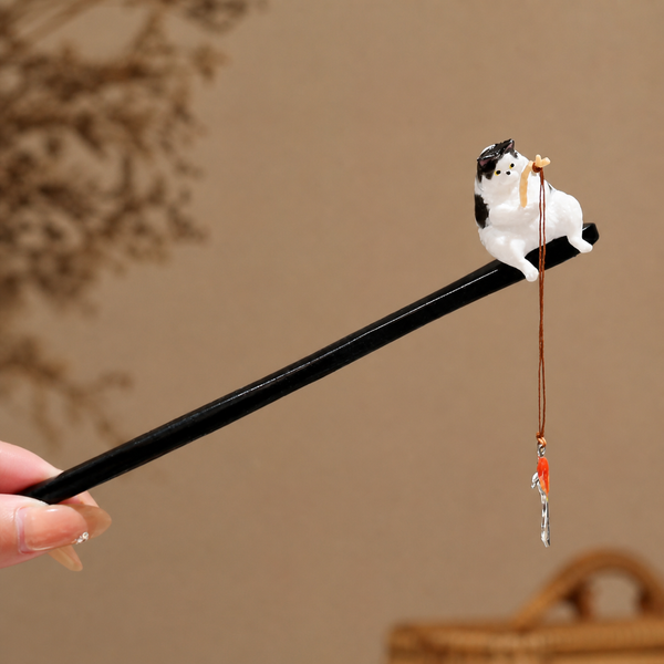 Fishing Cat Hair Stick