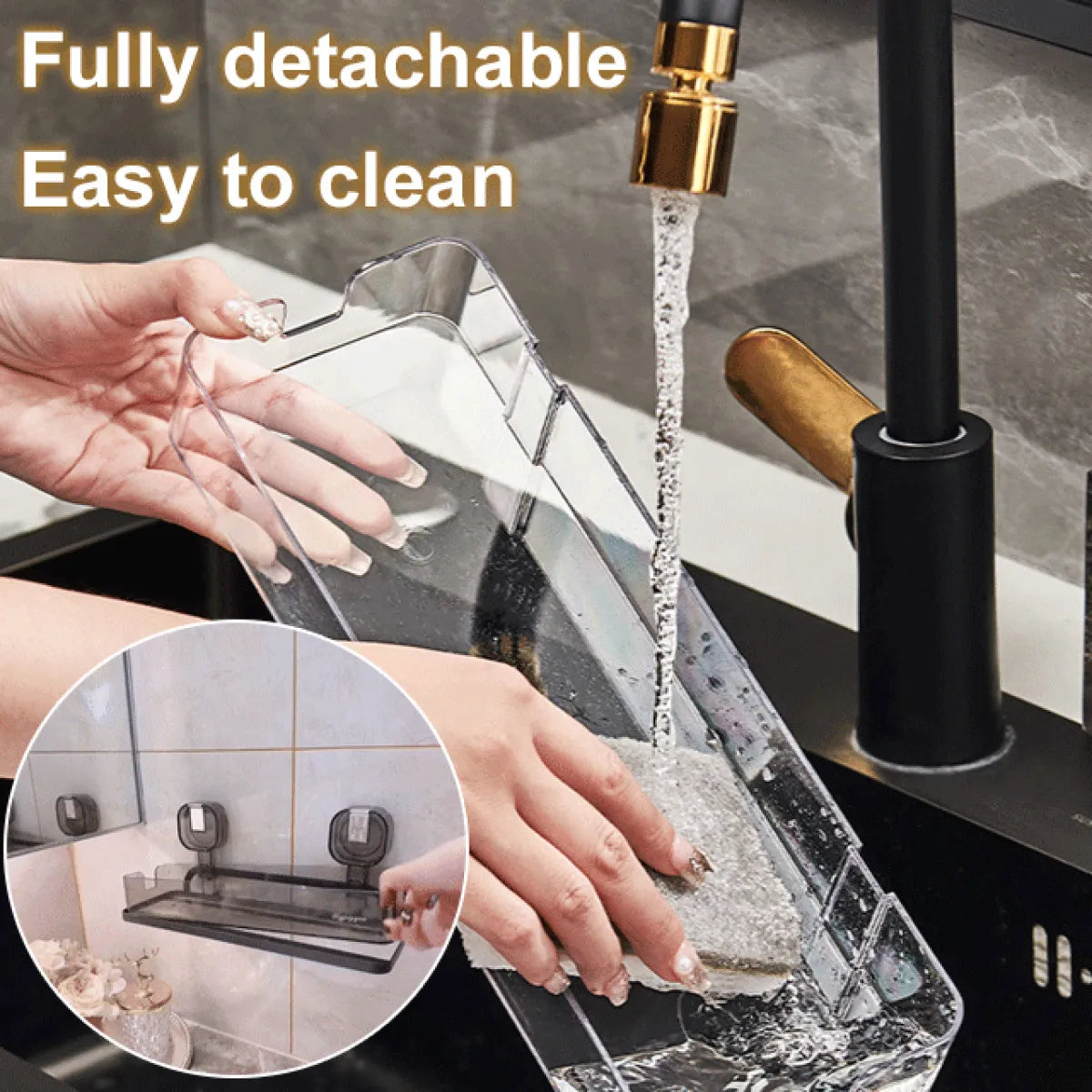 Vacuum Suction Wall Shelf