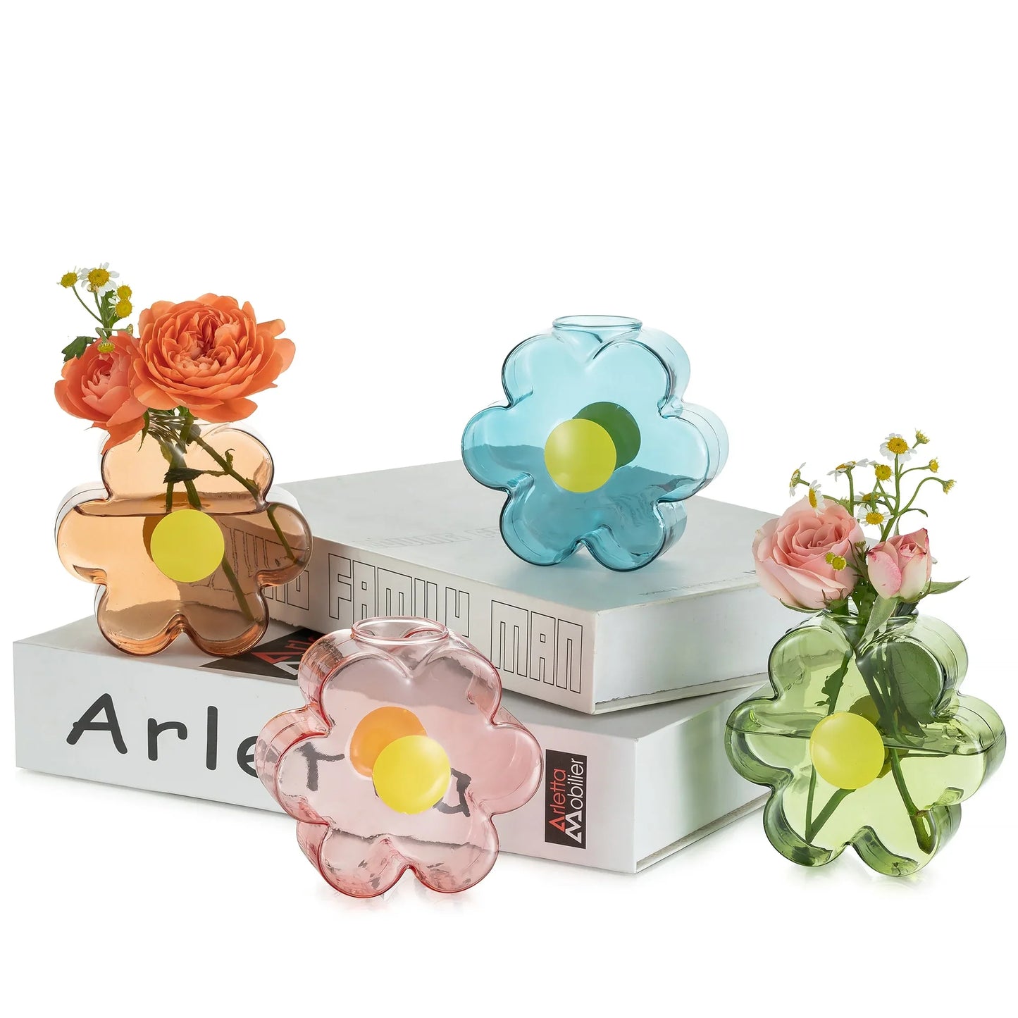 Flower Shape Transparent Vase