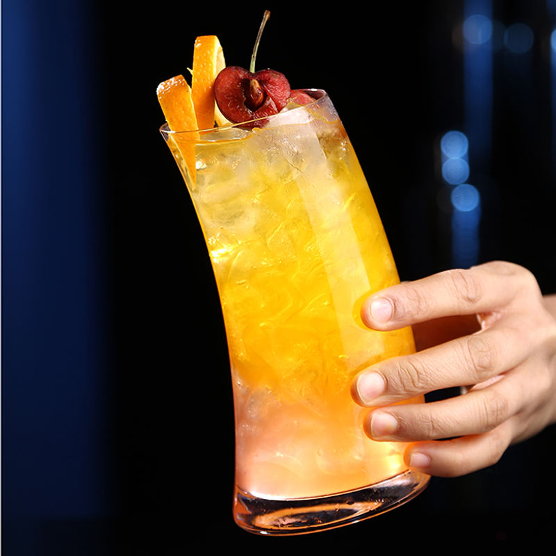 Curved Drink Glass