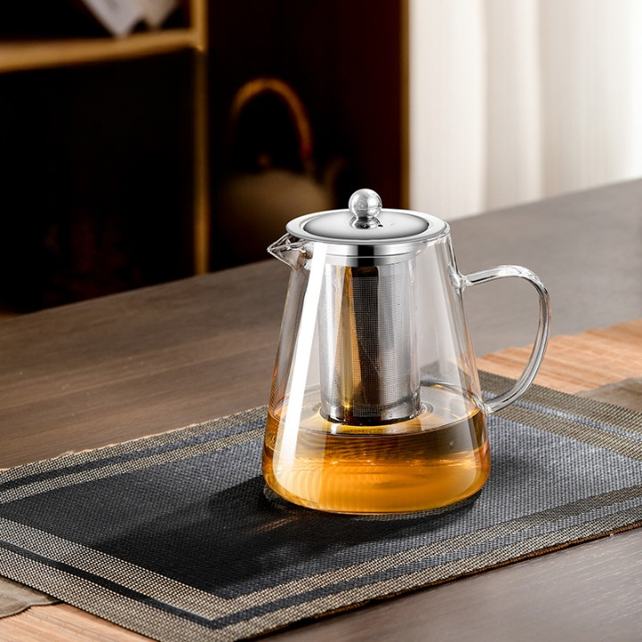 Glass Tea Pot (Free Gloves)