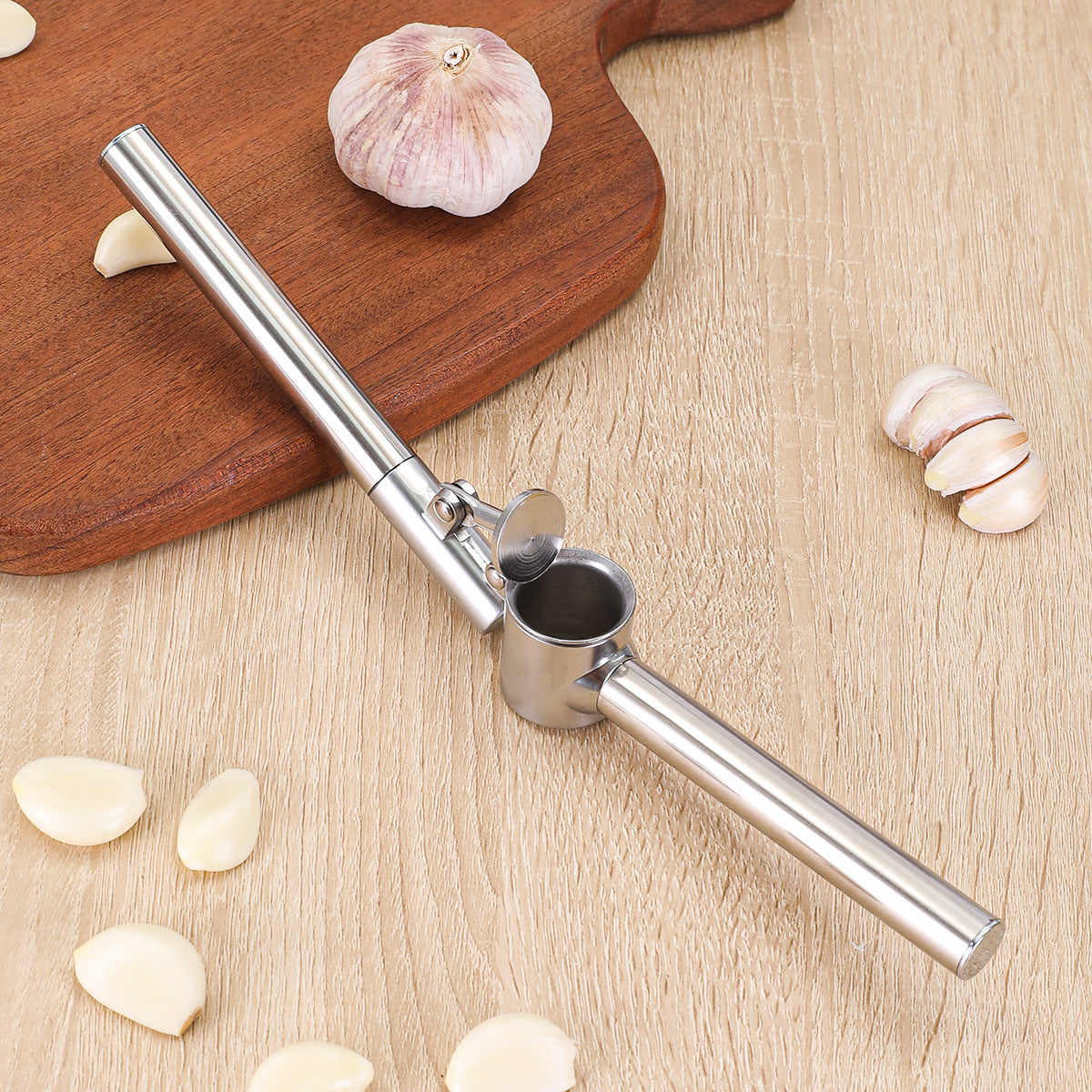 Stainless Steel Garlic Press