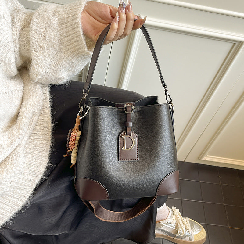 Soft Leather Bucket Bag
