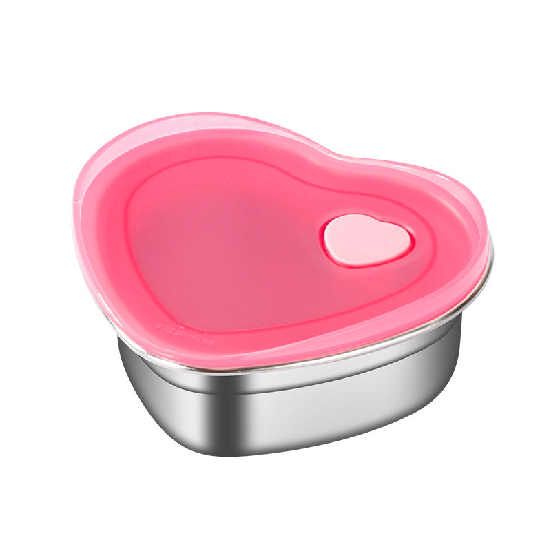 Stainless Steel Heart-shaped Box (350ML)