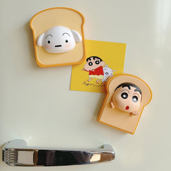 Shin-chan & Shiro Toast Magnets