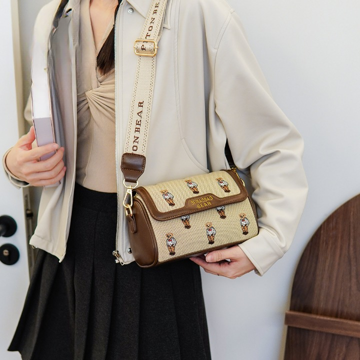 Bear Pattern Crossbody Bag