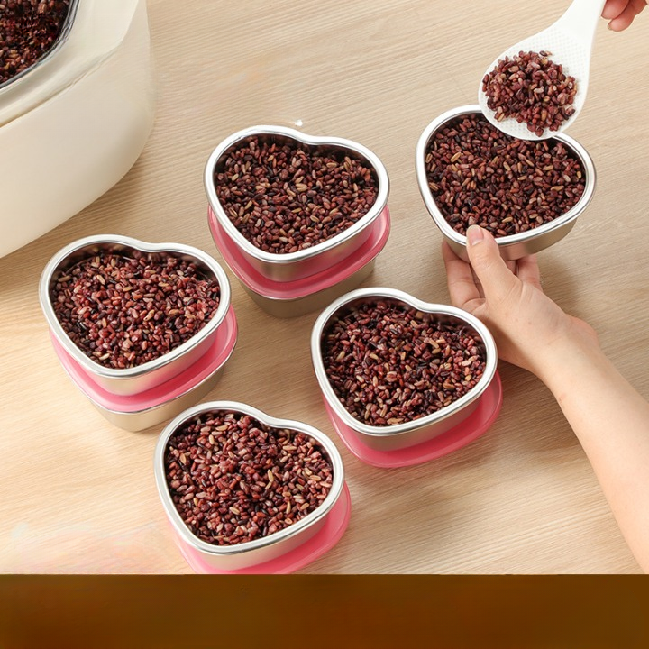 Stainless Steel Heart-shaped Box (350ML)