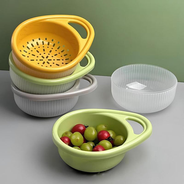 Dual-Layer Strainer Basket