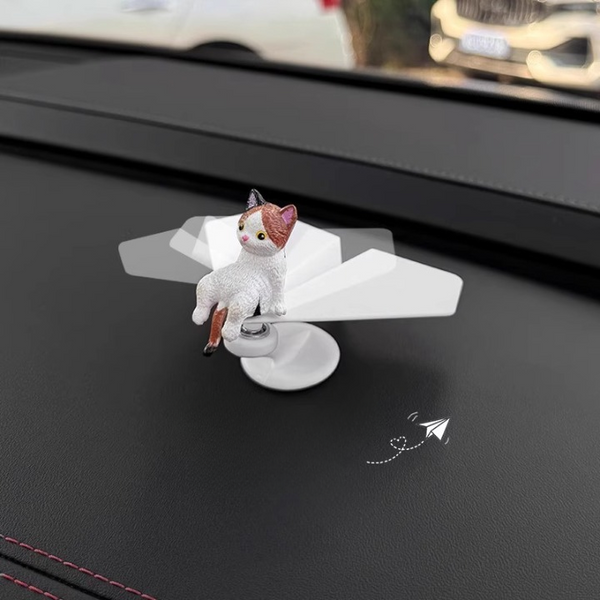 Spinning Cat Car Ornaments