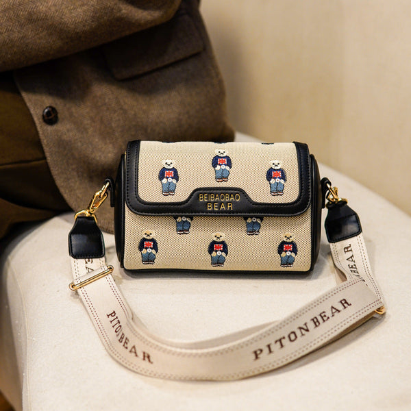 Bear Pattern Crossbody Bag