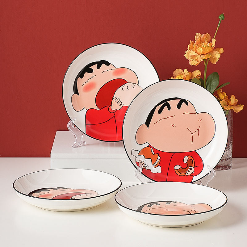 Shinchan Plates & Bowls Set