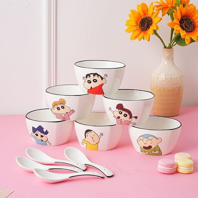 Shinchan Plates & Bowls Set