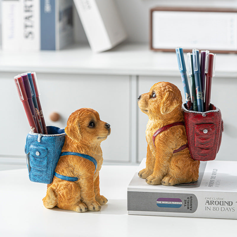 Cute Puppy Pen Holder