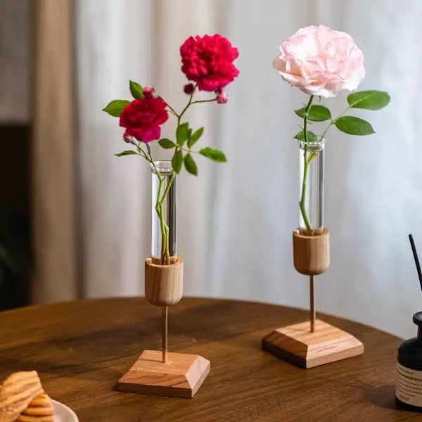 Wooden Flower Holder