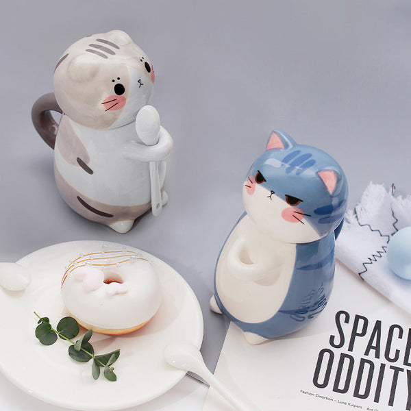 Cat Cup with Spoon