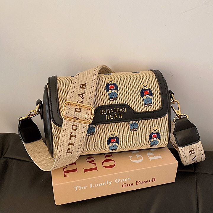 Bear Pattern Crossbody Bag