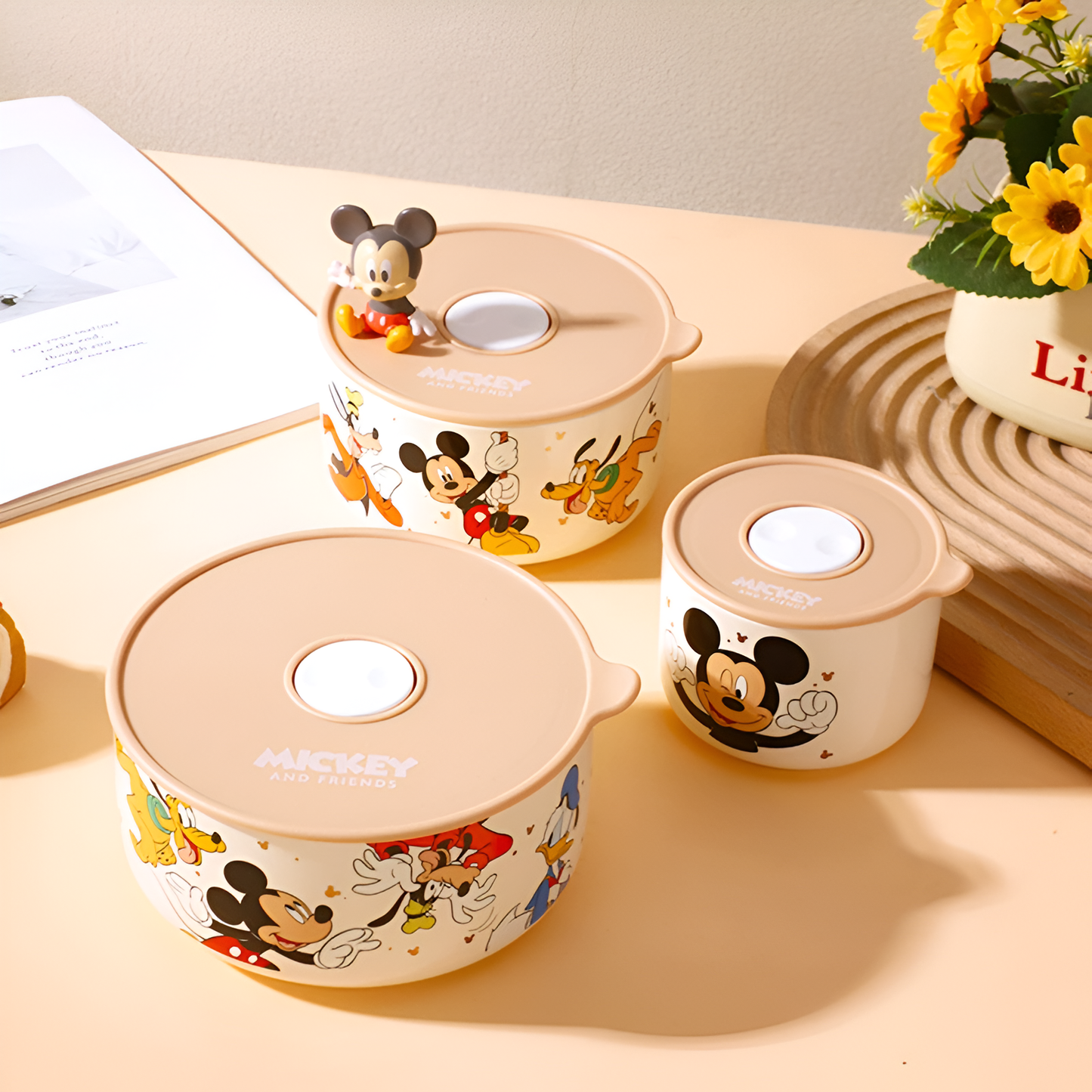 Disney Mickey Bowl With Lid