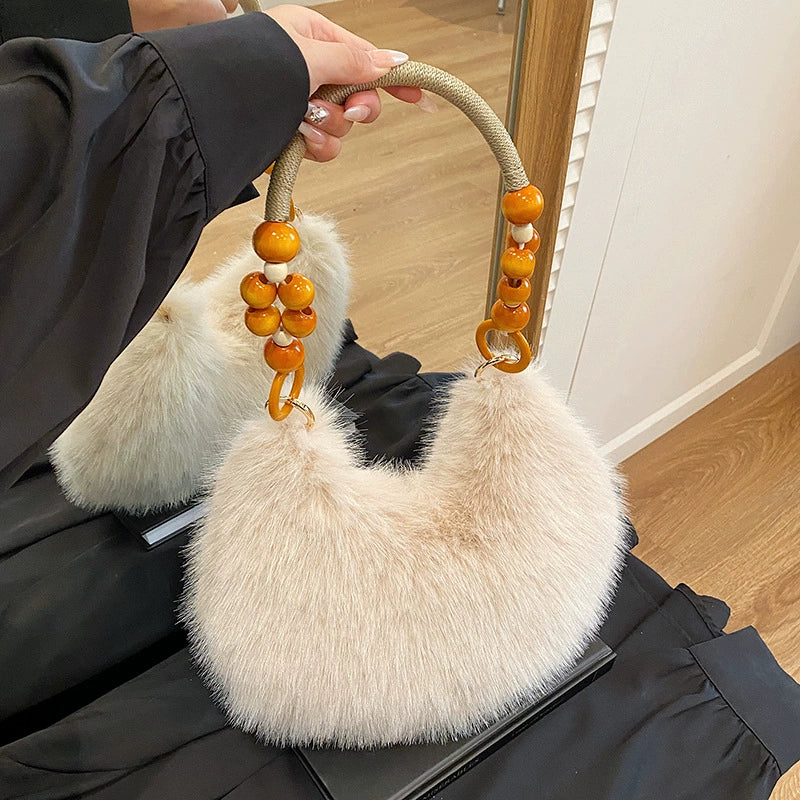 Stylish Plush Tote Bag