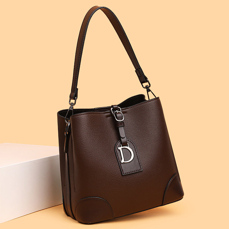 Soft Leather Bucket Bag