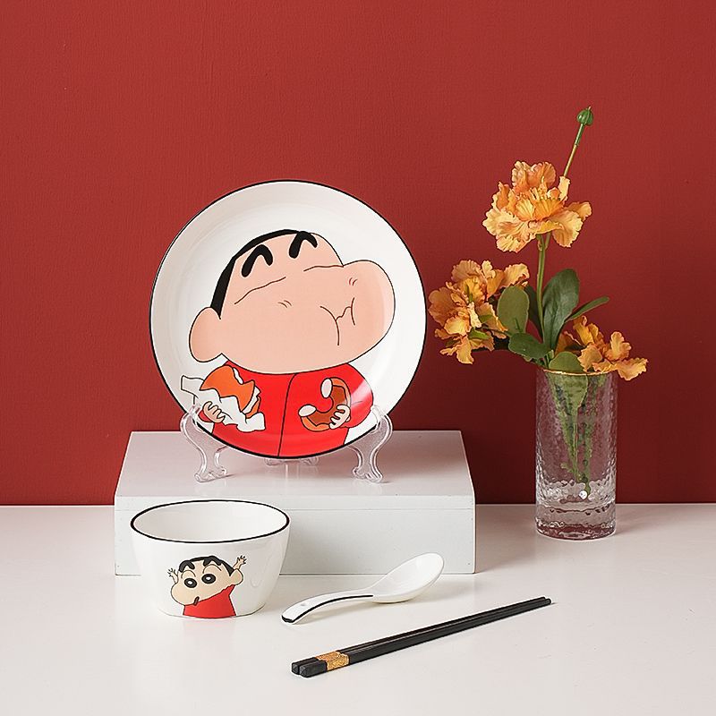 Shinchan Plates & Bowls Set
