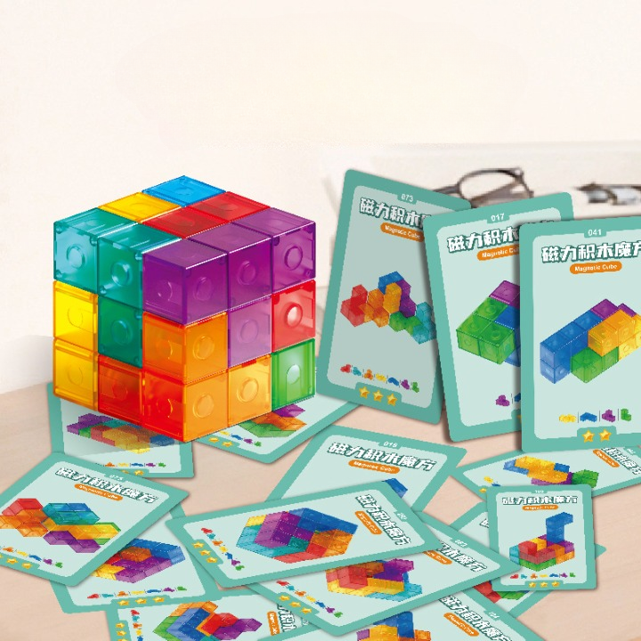 Magnetic Puzzle Cubes(With 54 Cards)
