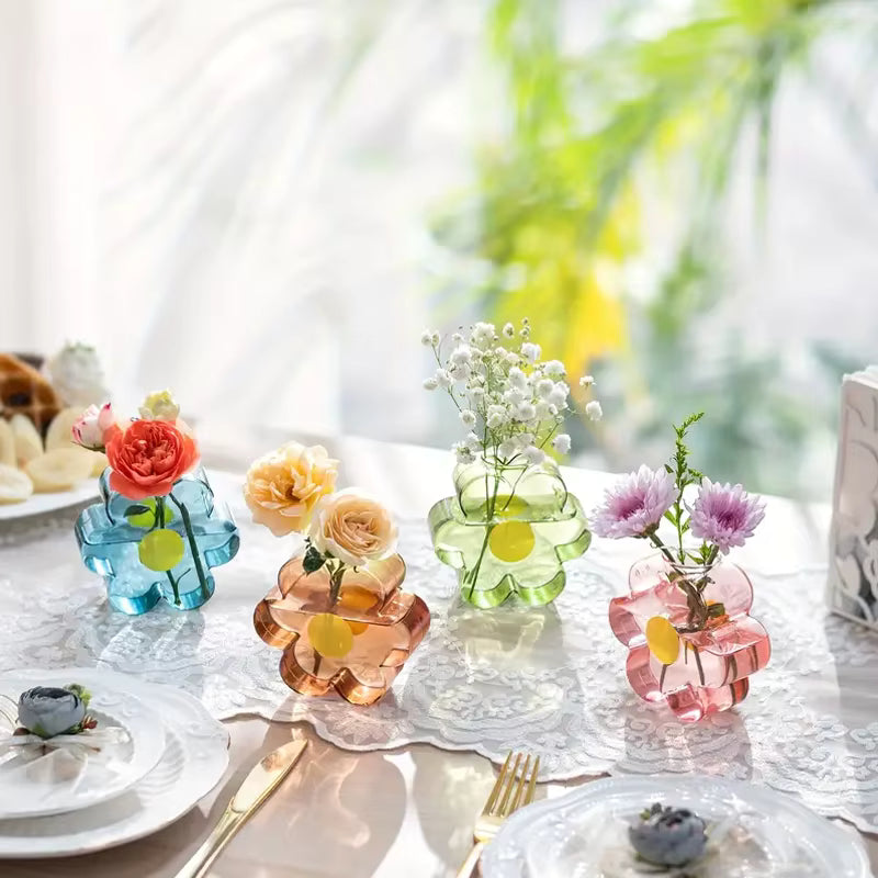 Flower Shape Transparent Vase