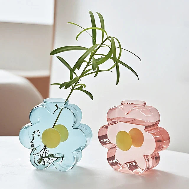 Flower Shape Transparent Vase