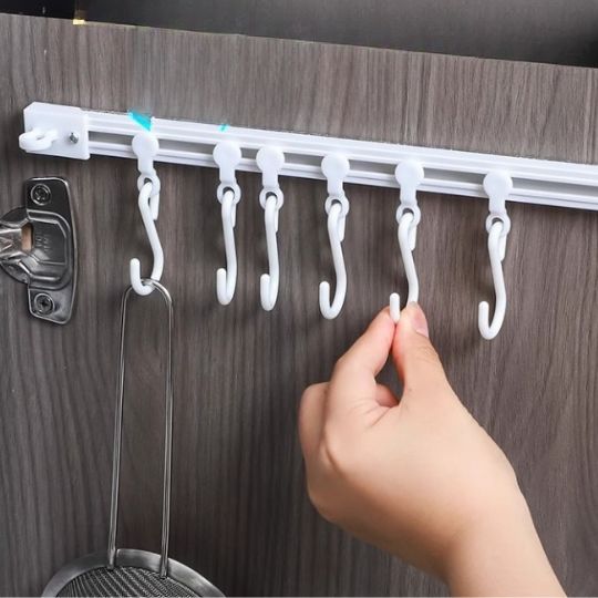 Wall Rail multipurpose hook (Pack of 2)