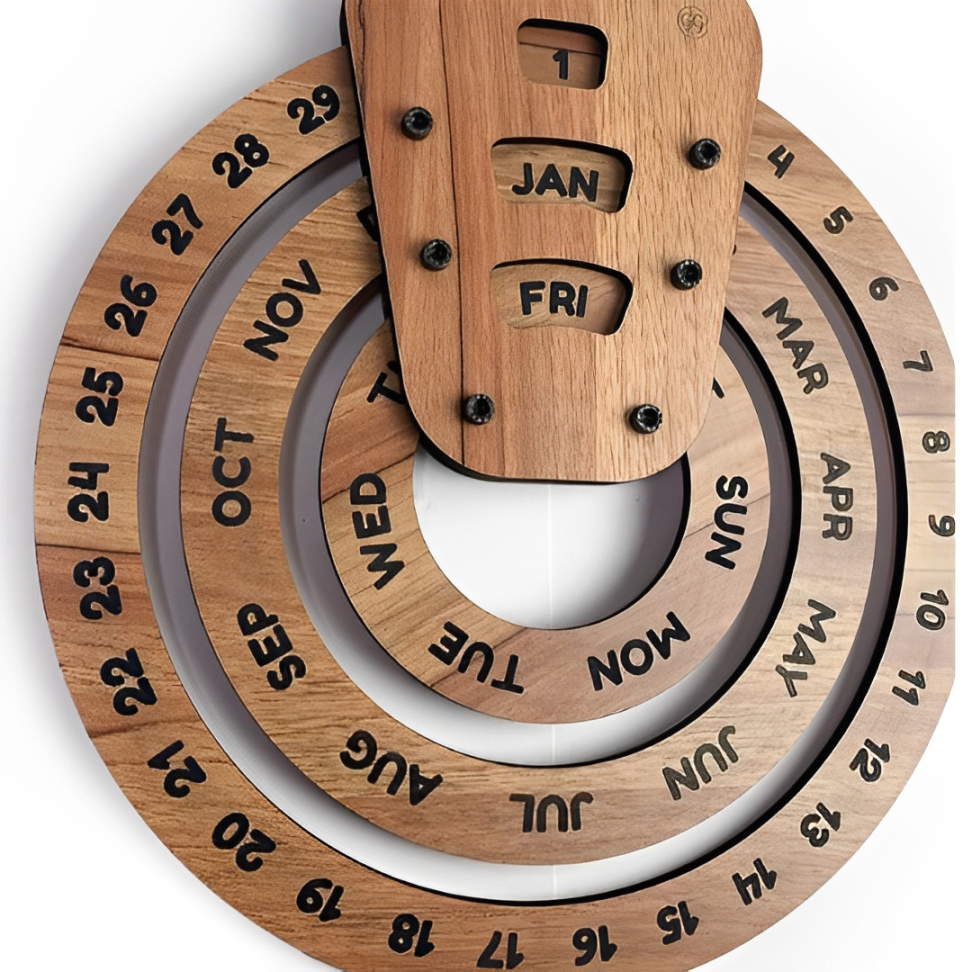 Wooden Perpetual Calendar