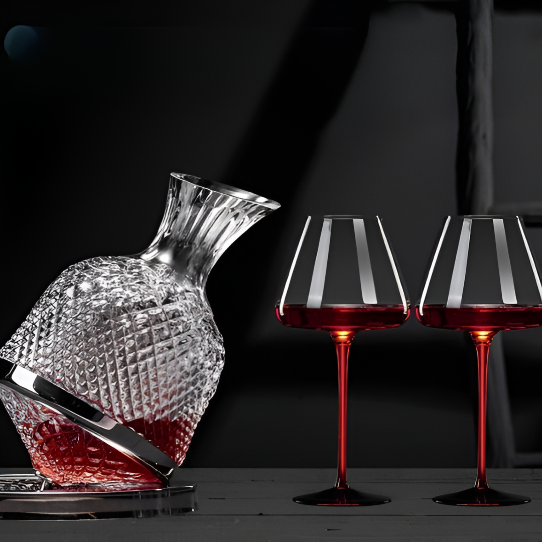 Elegance Red Stem Glass