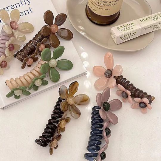 Floral Bubble Braided Hair Bands