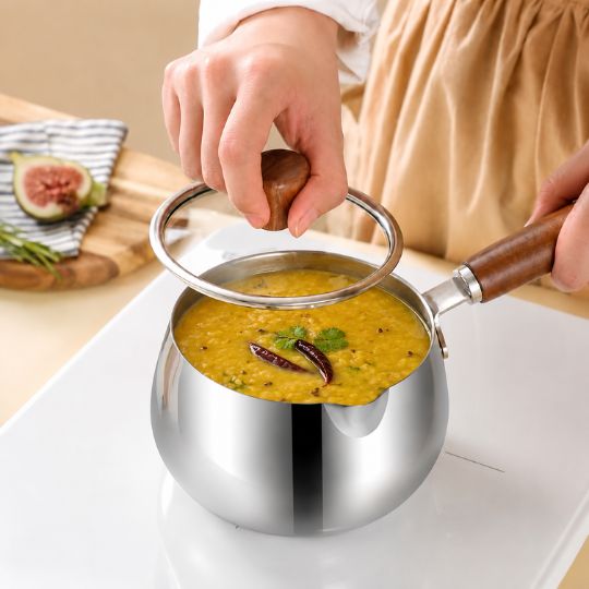 Wooden Handle Pan